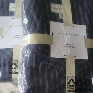 Free Assembly Navy Pinstripe Family Pajama Set... Best PJs Ever!